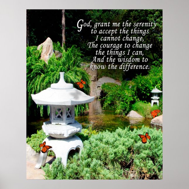 "The serenity prayer" Poster (Front)