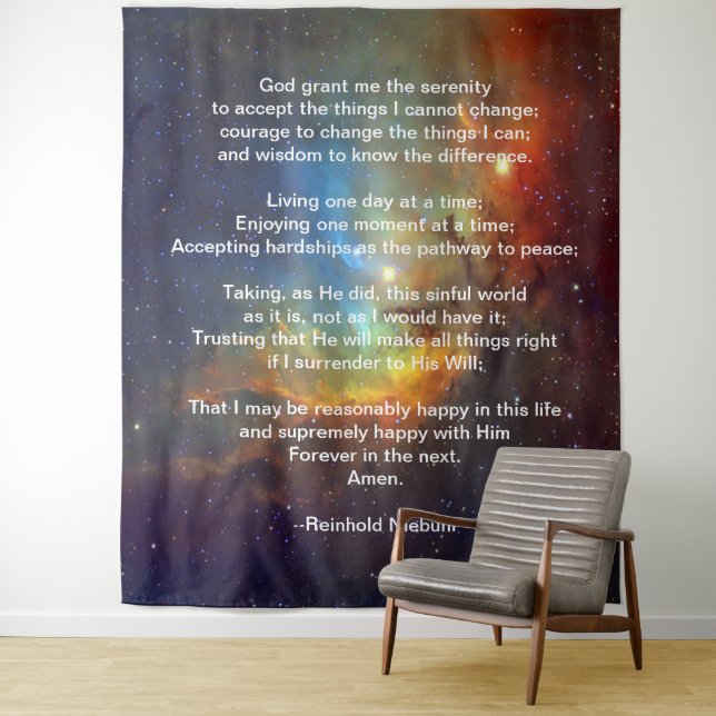 The Serenity Prayer Reinhold Niebuhr Tapestry (In Situ)