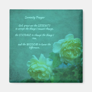The Serenity Prayer Roses Inspirational         Magnet