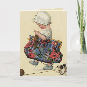 "The Serious Knitter" Greeting Card