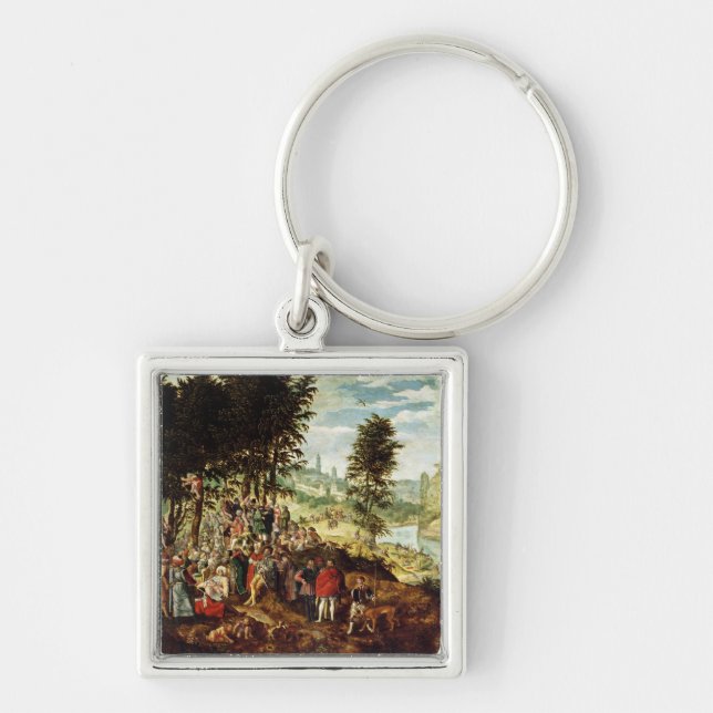 The Sermon of St. John the Baptist, c.1550 Key Ring (Front)