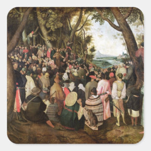 The Sermon of St. John the Baptist Square Sticker