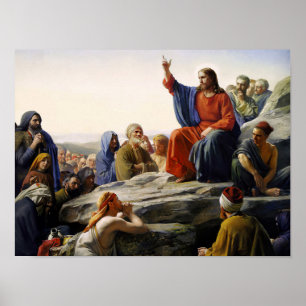 The Sermon on the Mount by Carl Bloch Print