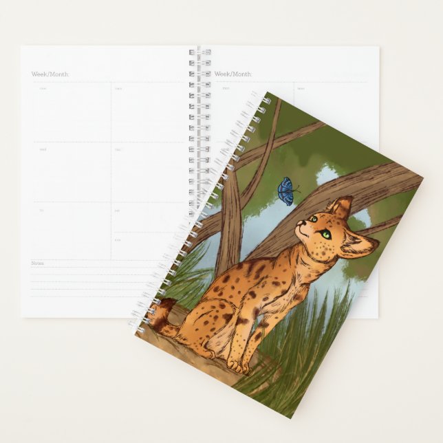 The Serval and the Butterfly Planner (Display)