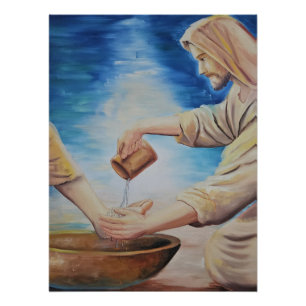 The Servant King: Jesus Washing Feet  Poster