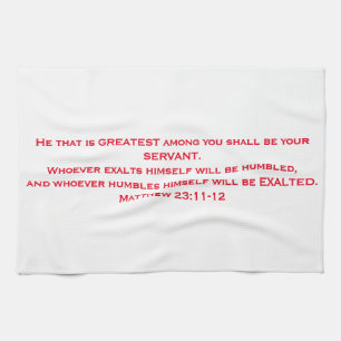 "The Servant's Towel" ZTC June Sermon Series Tea Towel