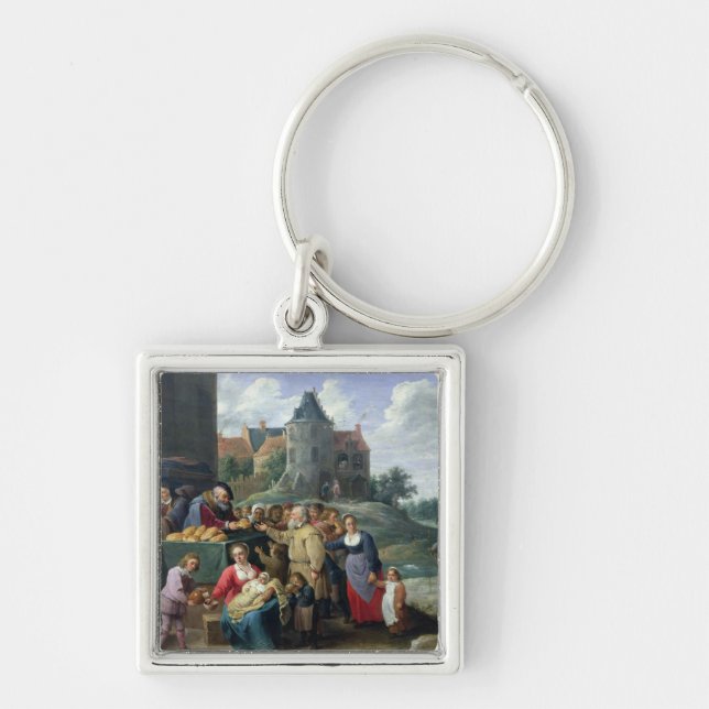 The Seven Acts of Mercy Key Ring (Front)