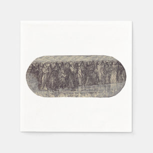 The seven angels with seven trumpets napkin