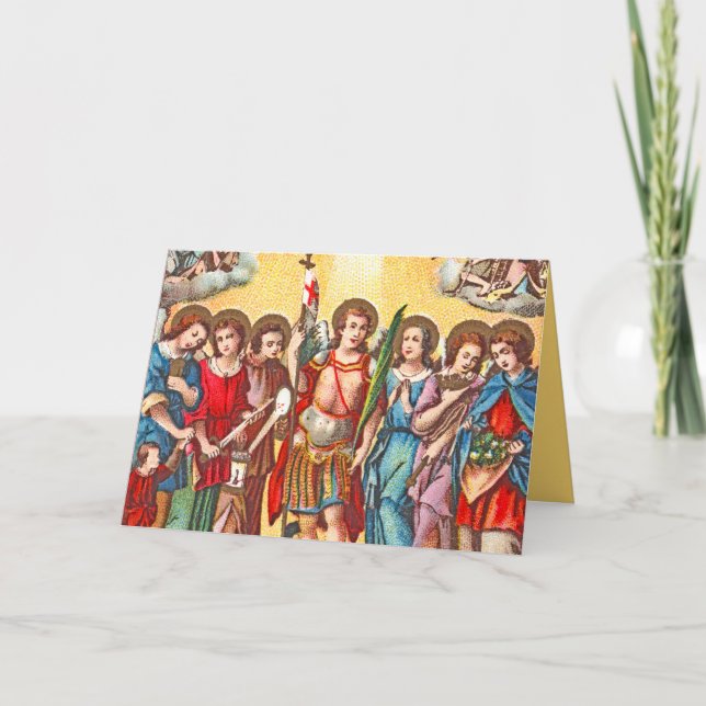 The Seven Archangels (CP 001; Chromolithograph) Card (Front)