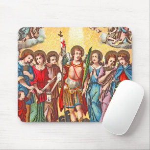 The Seven Archangels (CP 001; Chromolithograph) Mouse Pad