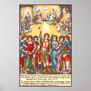 The Seven Archangels (CP 001; Chromolithograph) Poster