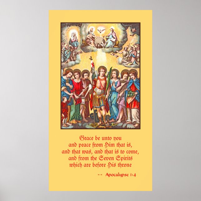 The Seven Archangels (CP 001; Chromolithograph) Poster (Front)