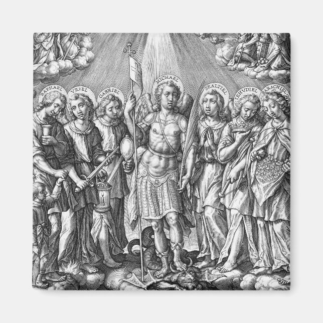 The Seven Archangels (M 034; Engraving) Magnet (Front)