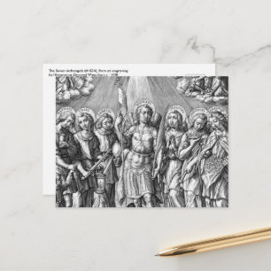 The Seven Archangels (M 034; Engraving) Postcard
