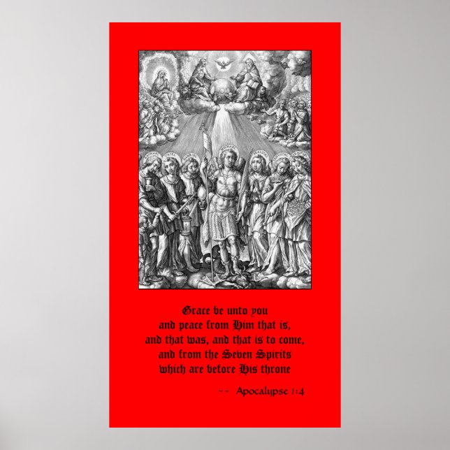 The Seven Archangels (M 034; Engraving) Poster (Front)