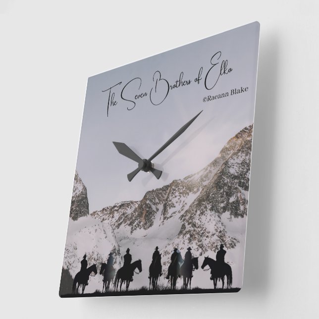The Seven Brothers of Elko Wall Clock (Angle)