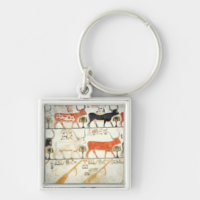 The seven celestial cows and the sacred bull key ring (Front)