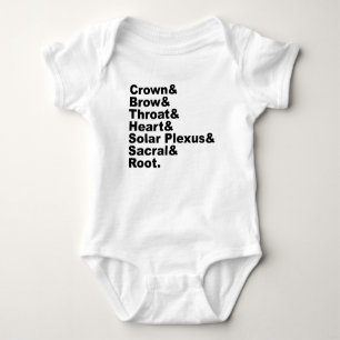The Seven Chakras of Hinduism and Hindu Ritual Baby Bodysuit