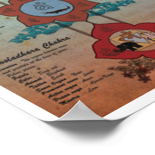 The Seven Chakras Poster (Corner)