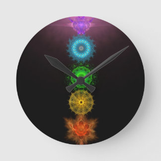 The Seven Chakras Round Clock