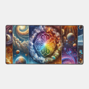 The Seven Days of Universe Creation Desk Mat
