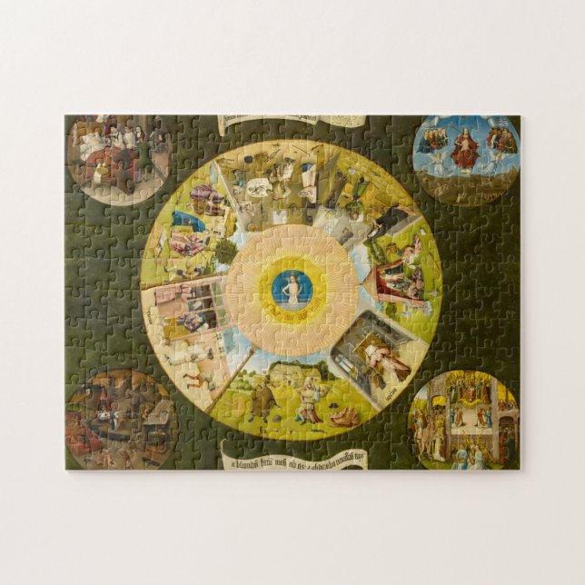 The Seven Deadly Sins and the Four Last Things Jigsaw Puzzle (Horizontal)