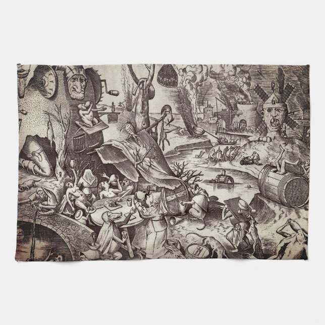 The Seven Deadly Sins - Gluttony Tea Towel (Horizontal)