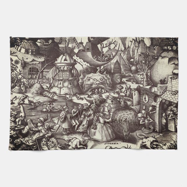 The Seven Deadly Sins - Pride Tea Towel (Horizontal)