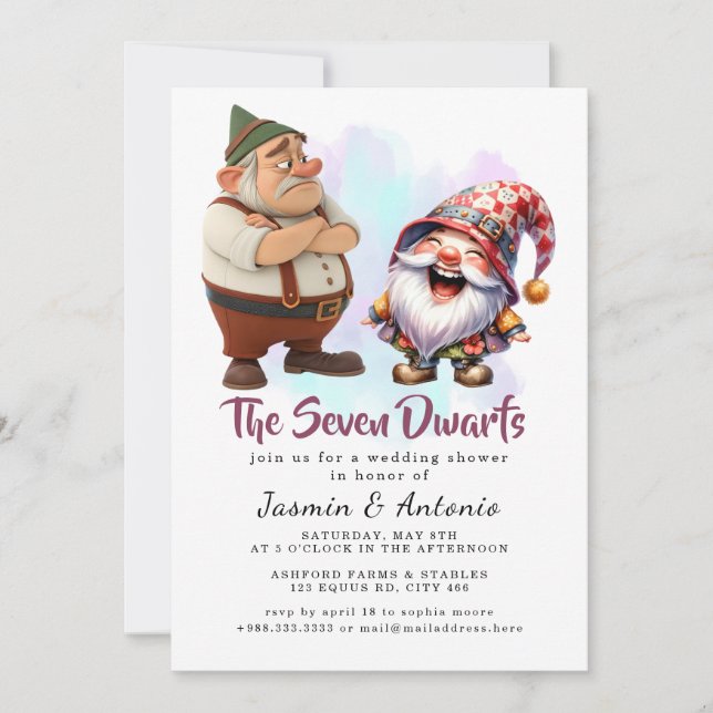 The Seven Dwarfs Invitation (Front)