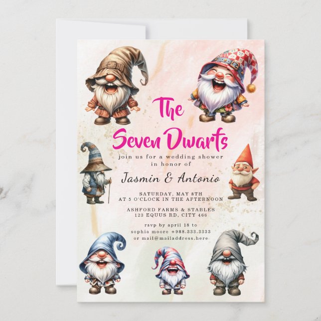 The Seven Dwarfs Invitation (Front)