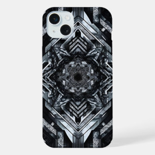 The Seven-Pointed Glitch: Esoteric Circuitry iPhone 15 Plus Case