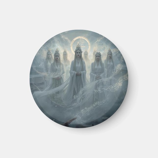 The Seven Queens of the Mist Magnet (Front)