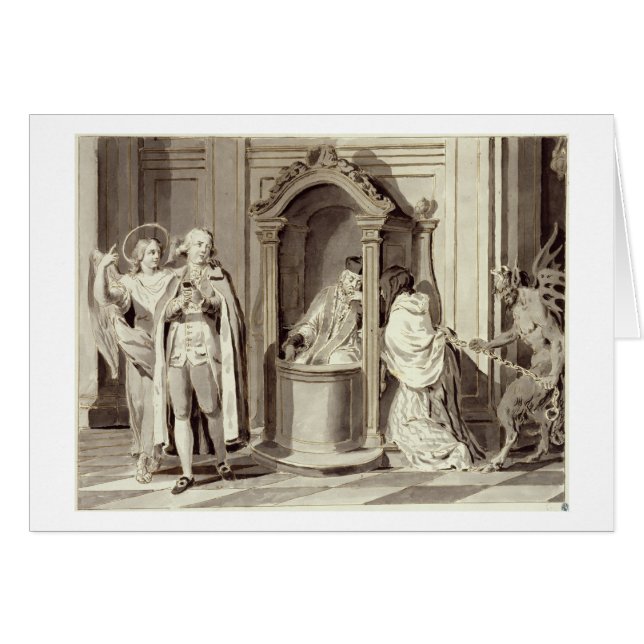 The Seven Sacraments: Confession, 1779 (pen, brown (Front Horizontal)