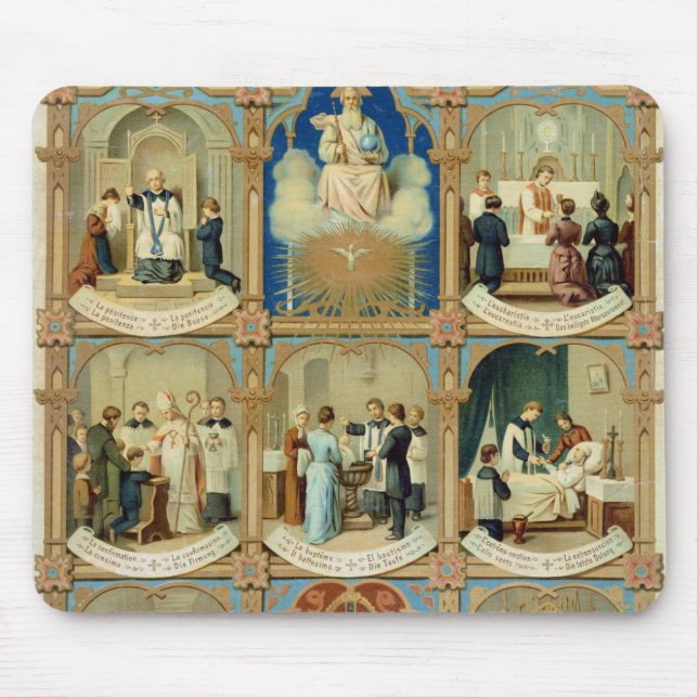 The Seven Sacraments Mouse Pad (Front)