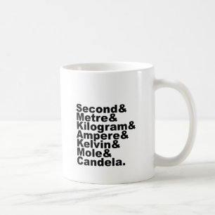 The Seven SI Base Units & Measurements In Science Coffee Mug