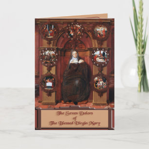 The Seven Sorrows of The Blessed Virgin Mary Card