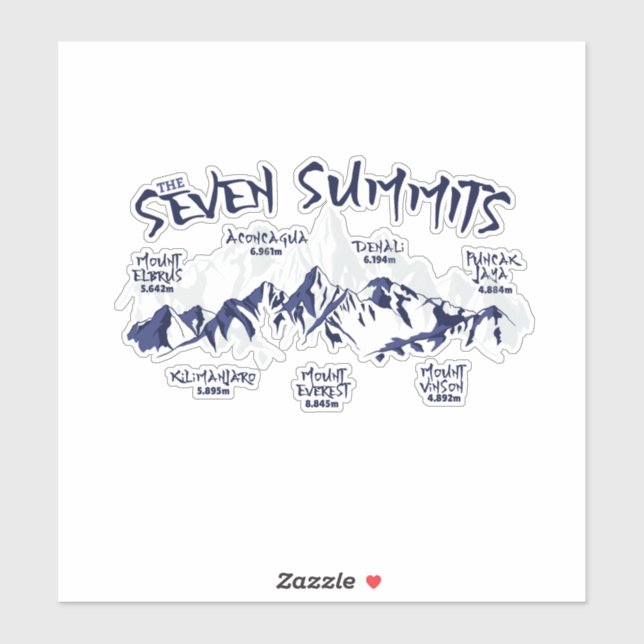 The Seven Summits Mountain Climbing (Sheet)