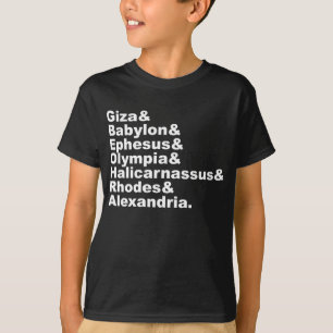The Seven Wonders Of The Ancient World T-Shirt