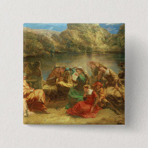The Seventh day of the Decameron 15 Cm Square Badge