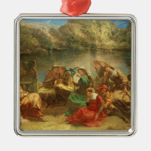 The Seventh day of the Decameron Metal Ornament