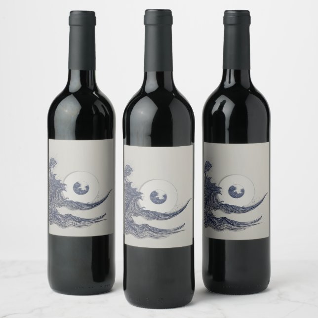 The Seventh Wave Wine Label (Bottles)