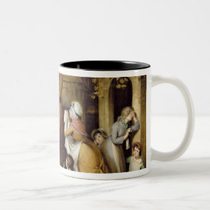The Severe Steward, or Unfortunate Tenant (oil on Two-Tone Coffee Mug