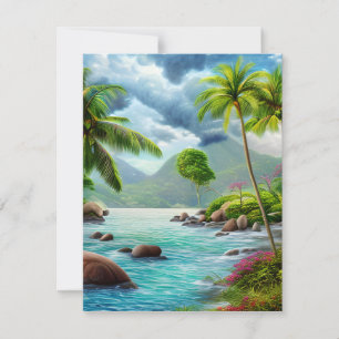 The Seychelles is a group of islands located in th Card