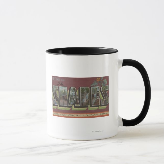 The Shades - Large Letter Scenes Mug (Right)