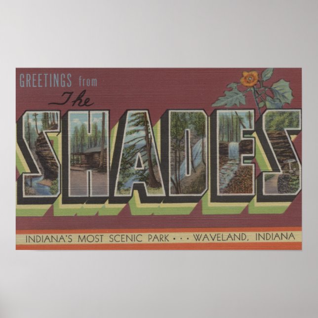 The Shades - Large Letter Scenes Poster (Front)
