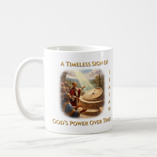 The Shadow Moves Backward – Biblical Miracle Coffee Mug (Left)