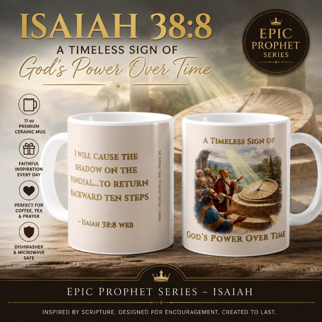 The Shadow Moves Backward – Biblical Miracle Coffee Mug (Creator Uploaded)