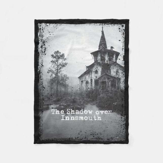 The Shadow over Innsmouth Lovecraft Cthulhu Mythos Fleece Blanket (Front)