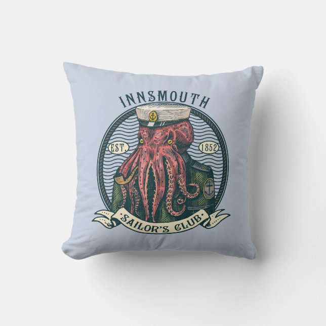 The Shadow over Innsmouth Lovecraft Cthulhu Sailor Cushion (Front)