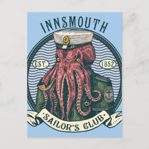 The Shadow over Innsmouth Lovecraft Cthulhu Sailor Postcard